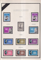 GRANDES SERIES INTERNATIONALES : HOMMAGE à HAMMARSKJOLD - 1962 - 18 FEUILLES D'ALBUM ! **/* MNH/MLH - Sammlungen (im Alben)