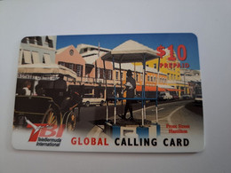 BERMUDA  $ 10,-  TBI / STREET SCENE BERMUDA  / RED  VALUE   /   PREPAID CARD  Fine USED  **11475** - Bermuda