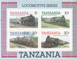 Locomotive Series - On Leaflet - Tanzania (1964-...)