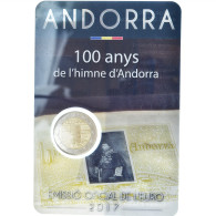 Andorre, 2 Euro, 100 Ans De L'hymne National, 2017, Monnaie De Paris, BU, FDC - Andorra