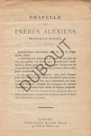 Winksele/Leuven - Chapelle Des Frères Alexiens - 1908 (W163) - Manuscritos