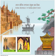 INDIA 2019 India Korea Joint Issue MS MINATURE SHEET MNH P.O Fresh & Fine - Buddhism