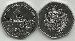 Guyana 10 Dollars  2011. High Grade - Guyana