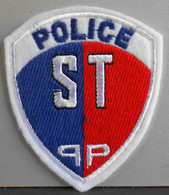 BEL ECUSSON En TISSU BRODE - POLICE S T - Parfait Etat - Police & Gendarmerie