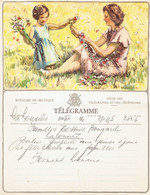 Télégramme De Philanthropie Envoyé Par L'artiste Peintre Fernand Liénaux, (La Louvière), 7/2/1953 - Telegrams