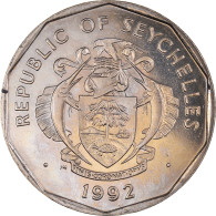 Monnaie, Seychelles, 5 Rupees, 1992, British Royal Mint, SUP, Cupro-nickel - Seychellen