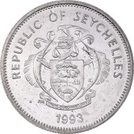 Monnaie, Seychelles, 25 Cents, 1993, Pobjoy Mint, TTB+, Nickel Clad Steel - Seychelles