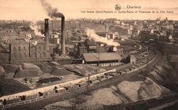 Charleroi - Les Fosses Sacré Madame Et Sainte Barbe Et Panorama De La Ville Haute - Charleroi