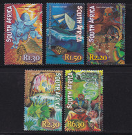RSA, 2001, MNH Stamp(s)  , Myths & Legends, SACC Nr(s).  1342-1346, Scannr. M6761 - Nuevos
