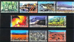 RSA, 2001, MNH Stamp(s)  , Tourism Natural Wonders, SACC Nr(s).  1439-1448, Scannr. M9082 - Nuevos