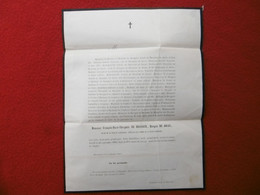 DECES FRANCOIS MARIE THEOPHILE DE BRASSIER MARQUIS DE JOCAS MAIRE DE CARPENTRAS 1863 - Esquela