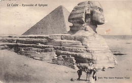 CPA Le Caire - Pyramide Et Sphynx - Edit The Cairo Postcard Trust - El Cairo