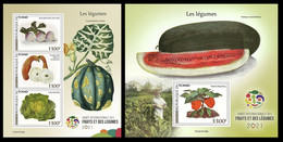 Chad 2021 Vegetables. (103) OFFICIAL ISSUE - Legumbres