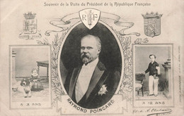 CPA Souvenir De La Visite Du President De La Republique - Raymond Poincaré - Personajes