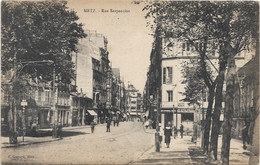57 - METZ Rue Serpenoise Animée écrite - Metz