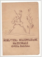 Vicenza Pagella Balilla Scuola Elementare Di Porta Padova  ONB Anno 1932 1933 A. XI° E.F. Ventennio - Diploma & School Reports