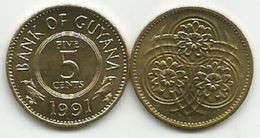 Guyana 5 Cents 1991. High Grade - Guyana