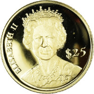 Monnaie, Libéria, Queen Elizabeth II, 25 Dollars, 2000, American Mint, FDC, Or - Liberia