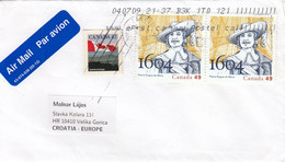 CANADA Cover Letter 5,box M - Poste Aérienne