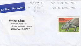 CANADA Cover Letter 8,box M - Poste Aérienne
