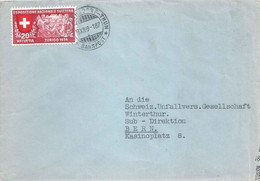 Brief  Heimberg - Bern  (Bahnstempel)        1939 - Bahnwesen