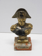 *ANCIENNE STATUETTE BUSTE NAPOLEON REGULE SOUVENIR DE CORSE PRESSE PAPIER   E - Andere & Zonder Classificatie