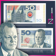 Matej Gabris 50 Mark Germany Willy Brandt Paper - Collections