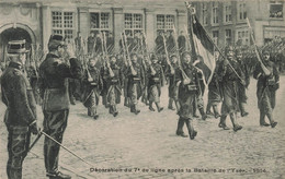 CPA Militaria - Decoration Du 7e De Ligne Après La Bataille De L'yser 1914 - Patrióticos