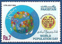 PAKISTAN MNH 1994 WORLD POPULATION DAY CHILDREN SMALL FAMILY - Pakistán