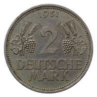 ALLEMAGNE 2 Deutsche Mark 1951 D - 2 Marcos