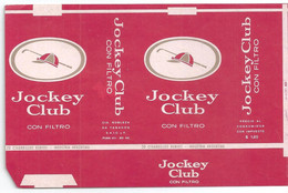Marquilla Cigarrillos Jockey Club – De Plancha – Década Del 70 - Sin Uso - Boites à Tabac Vides
