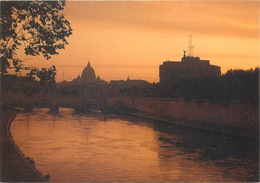 Europe Italy Rome St. Angelo Bridge And Castle  Postcard - Altare Della Patria