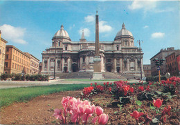 Europe Italy Rome St Maria Maggiore Basilica And Obelisc Postcard - Altare Della Patria