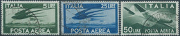 ITALIA-ITALY-ITALIEN,1945 - Italian Republic, Airmail,5L - 25L - 50L,Obliterated,Value €26,00 - Posta Aerea