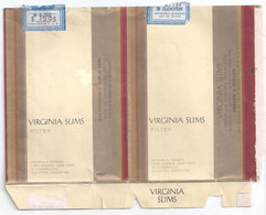 Marquilla Cigarrillos Virginia Slims – Década 70 – Industria Argentina - Boites à Tabac Vides