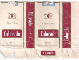 Marquilla Cigarrillos Colorado 100s Super Suaves– Década 70 – Industria Argentina - Contenitori Di Tabacco (vuoti)