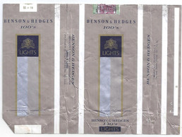 Marquilla Cigarrillos Benson & Hedges 100s – Década 70 – Industria Argentina - Boites à Tabac Vides