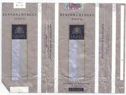 Marquilla Cigarrillos Benson & Hedges 100s – Década 70 – Industria Argentina - Empty Tobacco Boxes