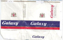 Marquilla Cigarrillos Galaxy - Década 80 – Industria Argentina - Empty Tobacco Boxes