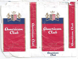 Marquilla Cigarrillos American Club – Década 70 – Industria Argentina - Empty Tobacco Boxes
