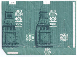 Marquilla Cigarrillos Big Ben 100s Mentolados – Década 70 – Industria Argentina - Empty Tobacco Boxes