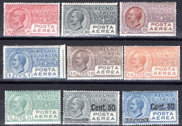 1097.ITALY,1926-1928 C3-C11 MH. - Airmail