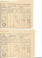 2 Factures Acquit à Caution Transport TABACS 1935 / 70 LUXEUIL / Picard Payen - Documents