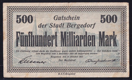 Bergedorf: 500 Milliarden Mark 29.10.1923 - KN 2347 - [11] Emissions Locales