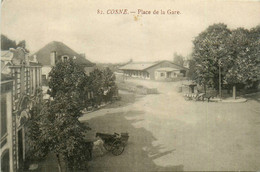 Cosne * La Place De La Gare * Attelage - Cosne Cours Sur Loire