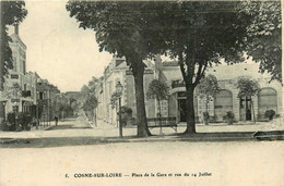 Cosne * Place De La Gare Et Rue Du 14 Juillet * Hôtel - Cosne Cours Sur Loire