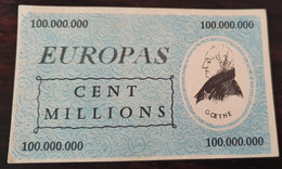 Billet Fantaisie Années 50 "Europas - Cent Millions - Goethe" - Other