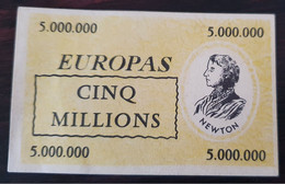 Billet Fantaisie Années 50 "Europas - Cinq Millions - Newton" - Other