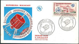 C1378 Madagascar FDC Space Science Meteorology Coat-of-Arms - Africa