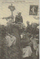 CAMP  DE  CHALONS   -  MANOEUVRES  -  ZOUAVES DÉFENDANT  UNE  POSITION  - C P A  REPRO  ( 22 0/ 10 / 41 ) - Manoeuvres